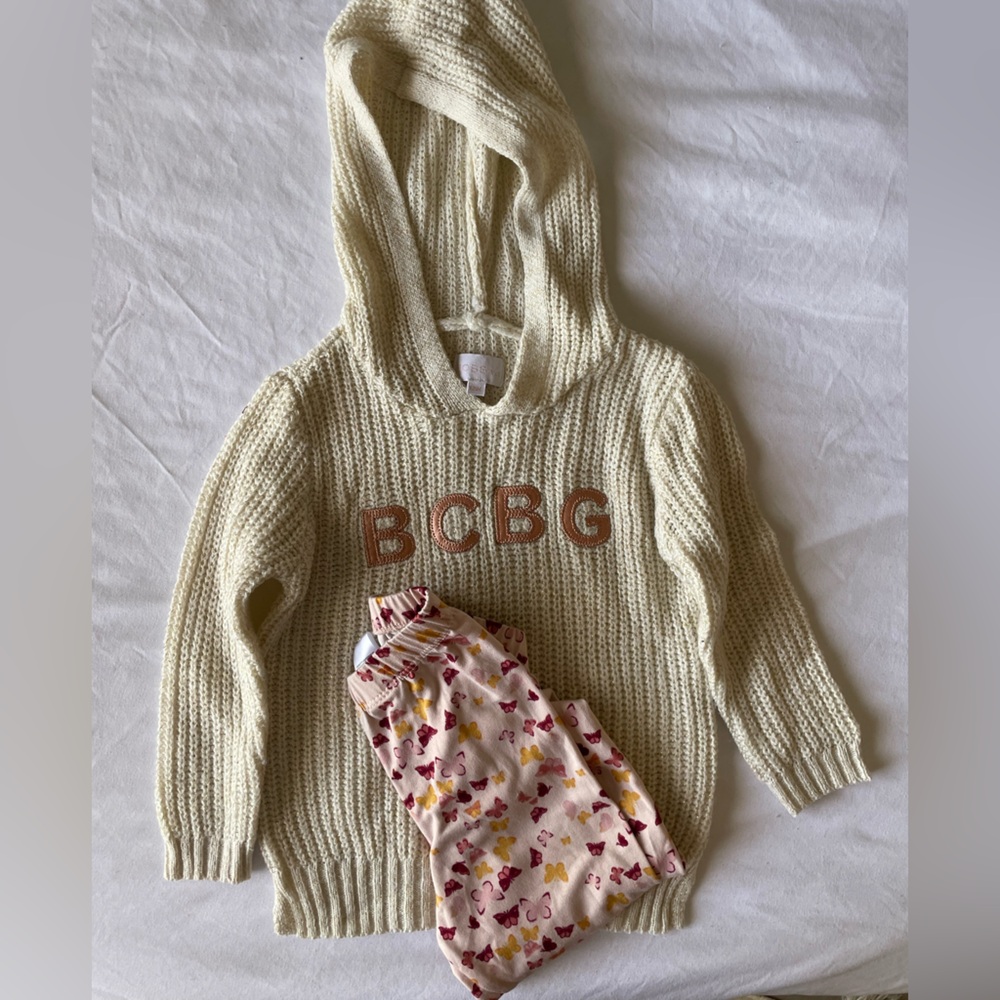 BCBG Set sweater + legging size 12 M